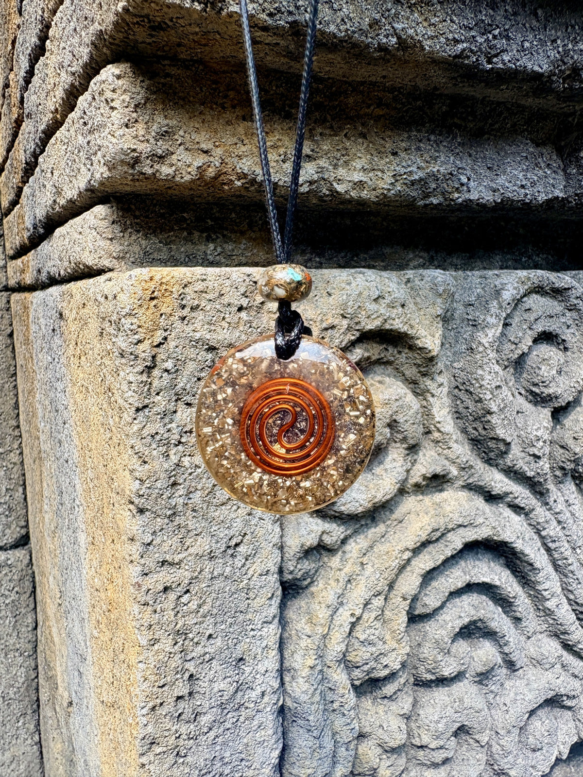 Seed of Life Grounding Pendant | Red Jasper, Red Garnet & Gold Seed of Life | Deep Grounding, Root Chakra Power & Sacred Earth Connection | Wearable Orgonite