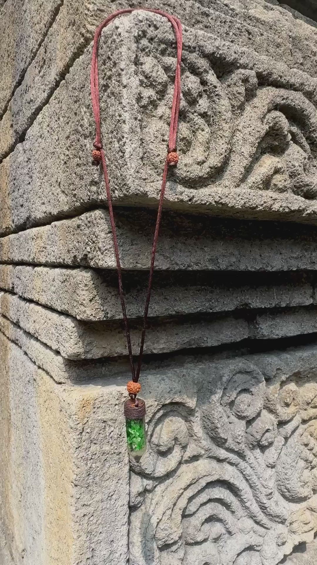 Heart Chakra Pendulum | Green Aventurine & Copper Coil Crystal Point | Love, Heart Opening & Intuitive Guidance | Wearable Orgonite Pendulum